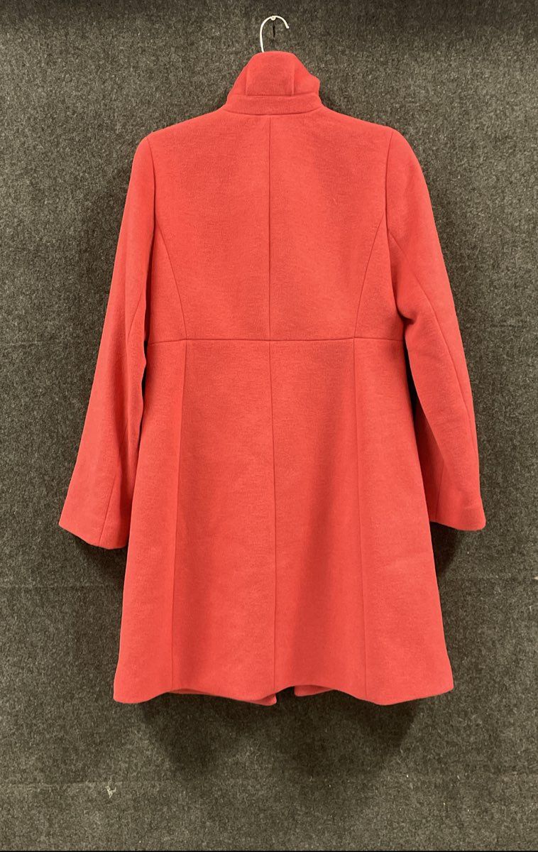 J. Crew Women's Pink Wool Blend Funnelneck Long Sleeve Winter Jacket Coat Sz 6