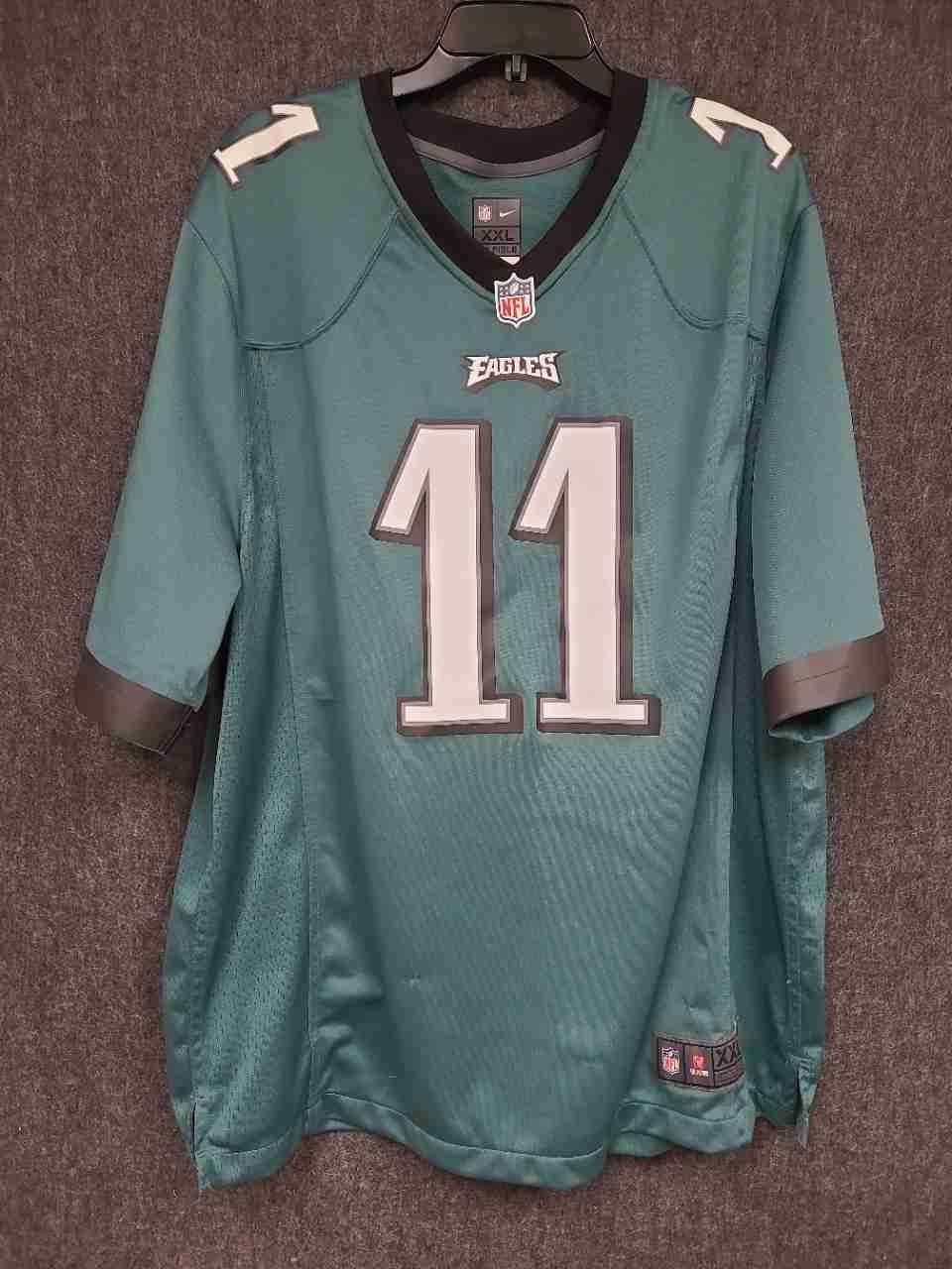 Nike Men's Philadelphia Eagles Carson Wentz #11 NFL On Field Jersey Green Sz XXL