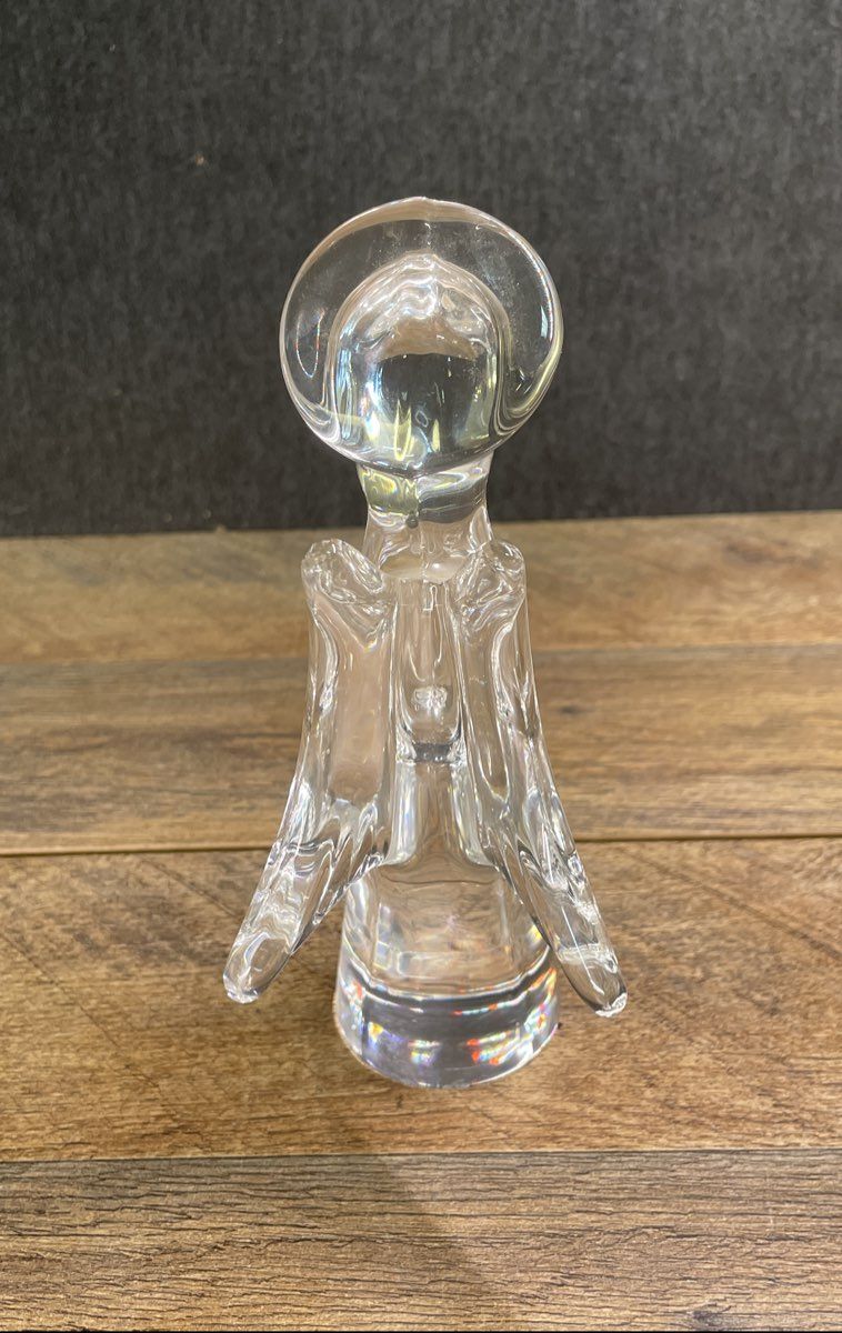 Glass Praying Angel Decoration