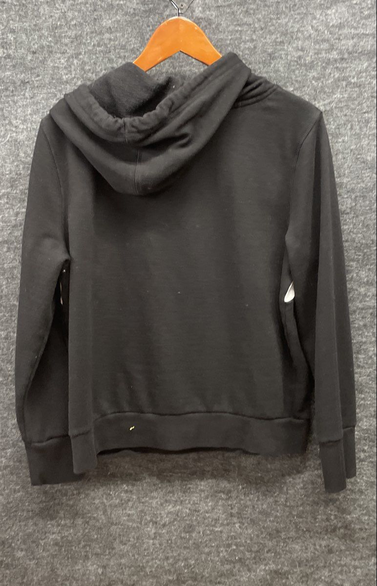 Tommy Hilfiger Women's Black Pullover Hoodie Flag Colorblock Logo Graphic Sz S