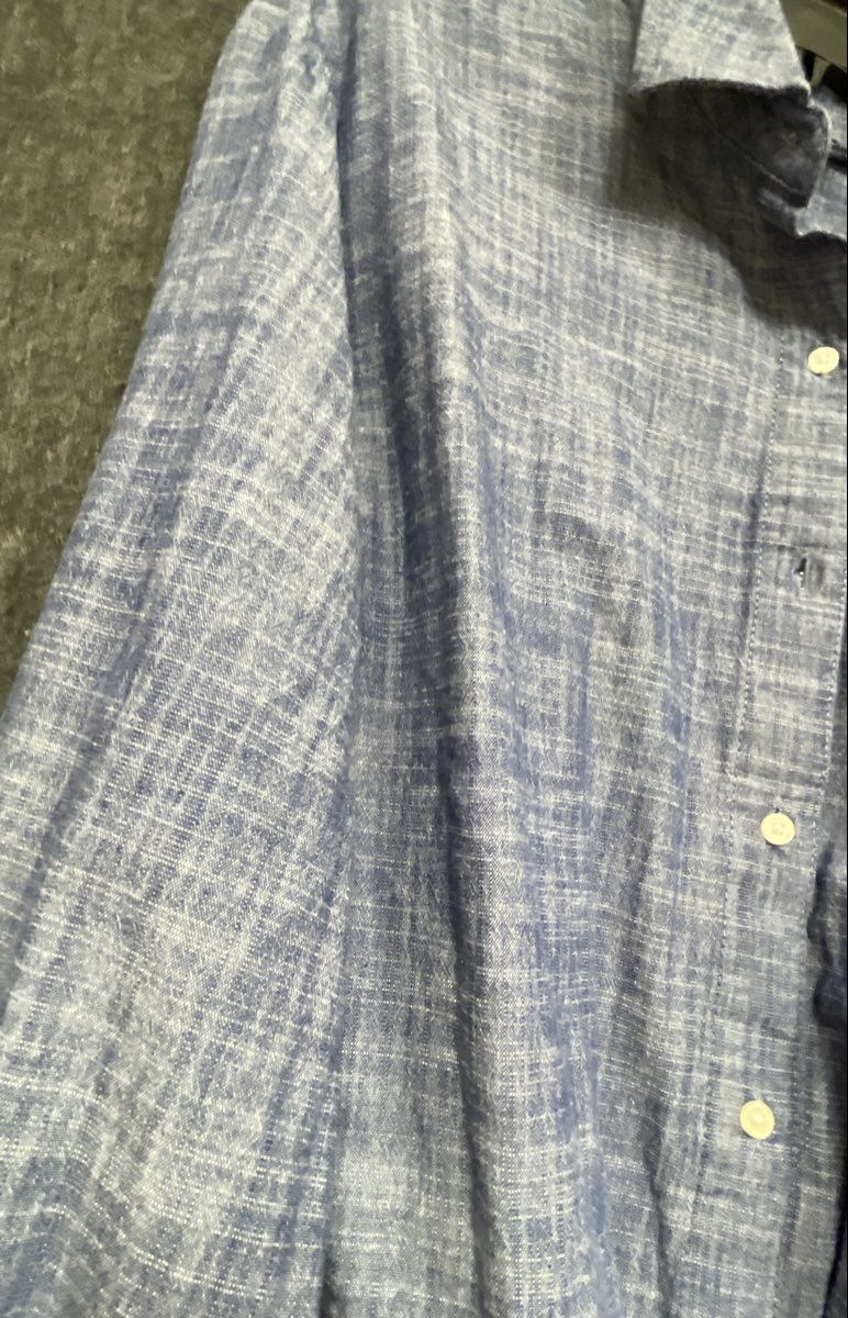 Tommy Hilfiger Women's Blue Chambray Belted Long Sleeve Tunic Shirt Dress Sz 16W
