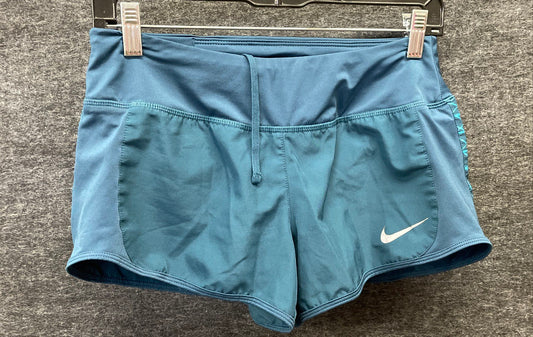 Nike Women's Dri-Fit Running Shorts Blue Athletic Activewear Sz S