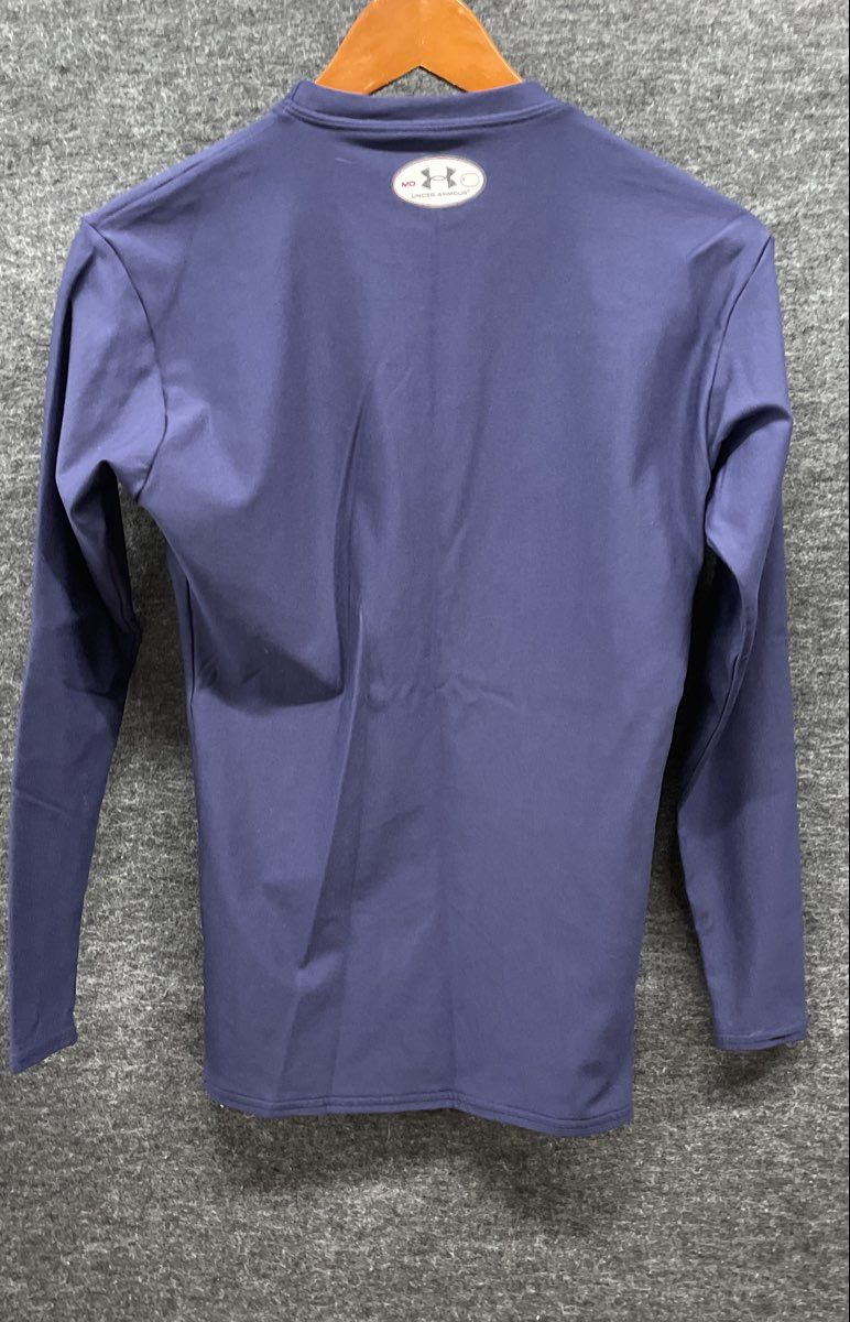 Under Armour Men's ColdGear Blue Long Sleeve Compression Base Layer Shirt Sz M