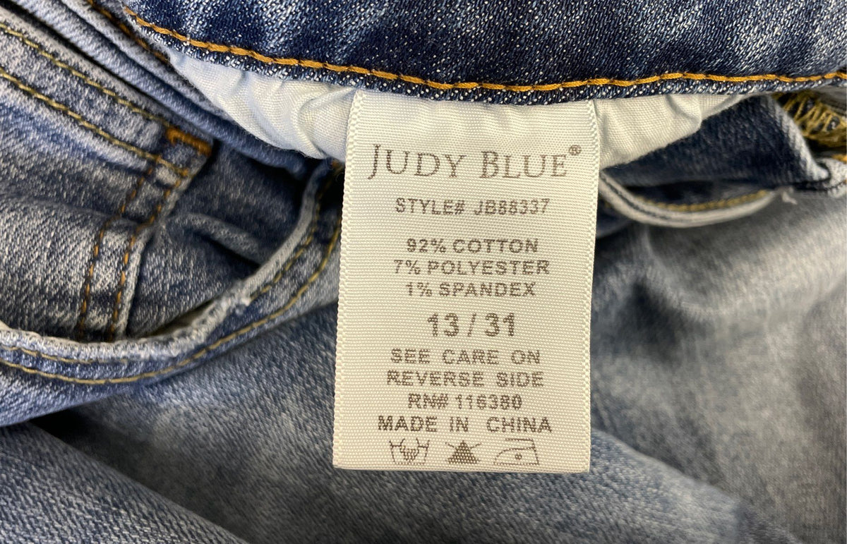 Judy Blue Women's Boyfriend Fit Medium Wash Denim Jeans Sz 13/31