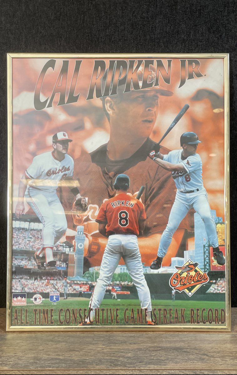 Cal Ripken Jr's All-Time Consecutive Games Streak Framed Picture