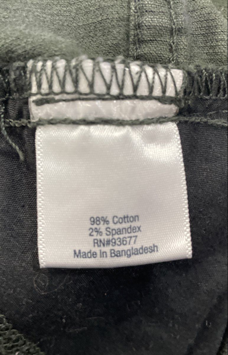 St. John's Bay Women's Green Black Plaid Corduroy 5-Pocket Stretch Pants Sz 16