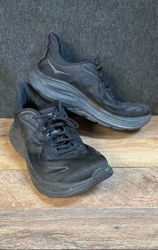 Hoka Clifton L All Black BBLC Men's Running Shoes Size 10 4E Extra Wide