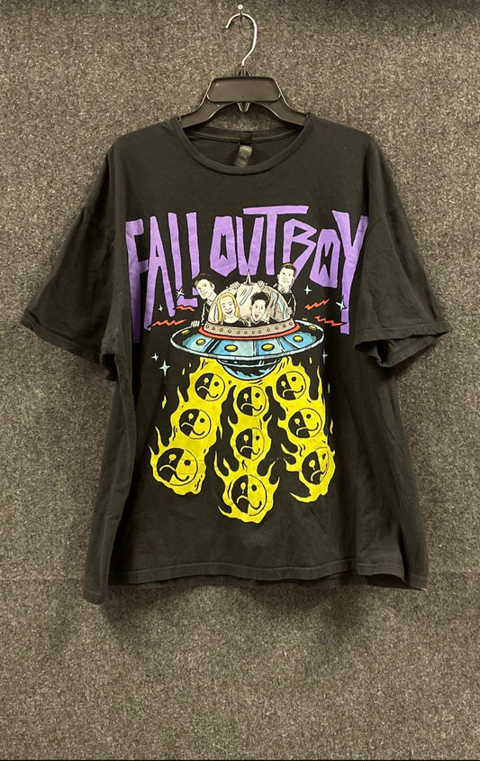 Fall Out Boy UFO Abduction Graphic Band T-Shirt If You Build It Back Hit Sz 2XL