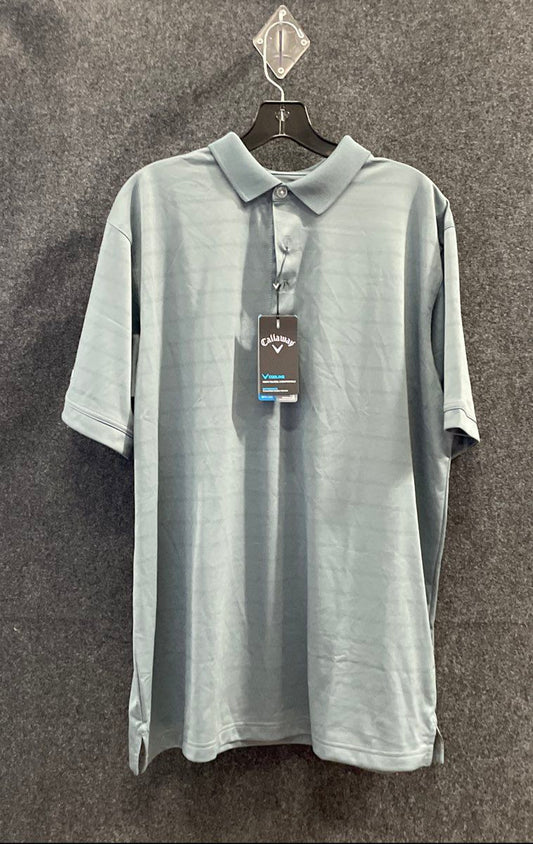 Callaway Men's Golf Polo Shirt Size Large Quiet Shade Grey Opti-Dri NWT