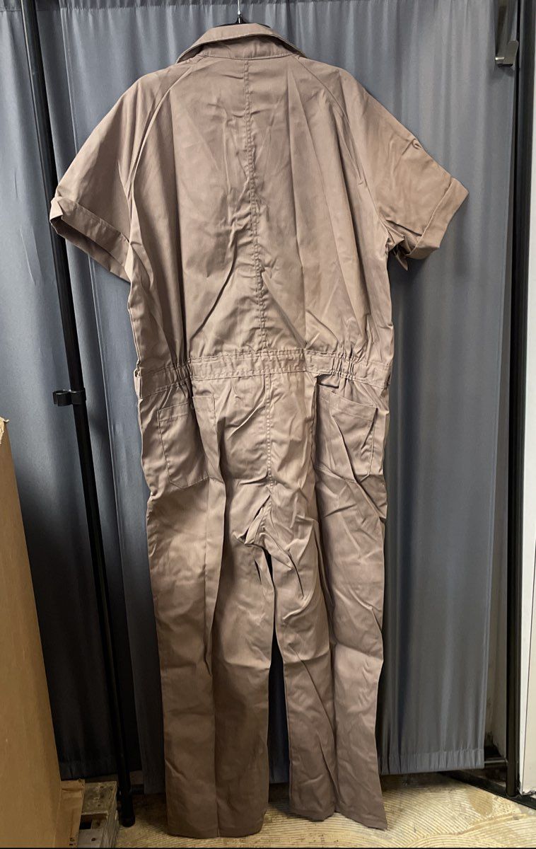 Vintage 90s Walls Men's Brown Short Sleeve Belted Coveralls Jumpsuit Sz 48 R NWT