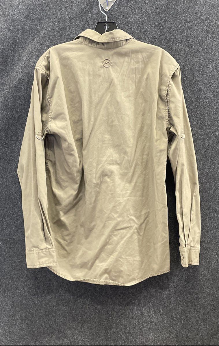 Magellan Men's Beige Fish Gear Loose Fit MagShield Fishing Shirt Sz S