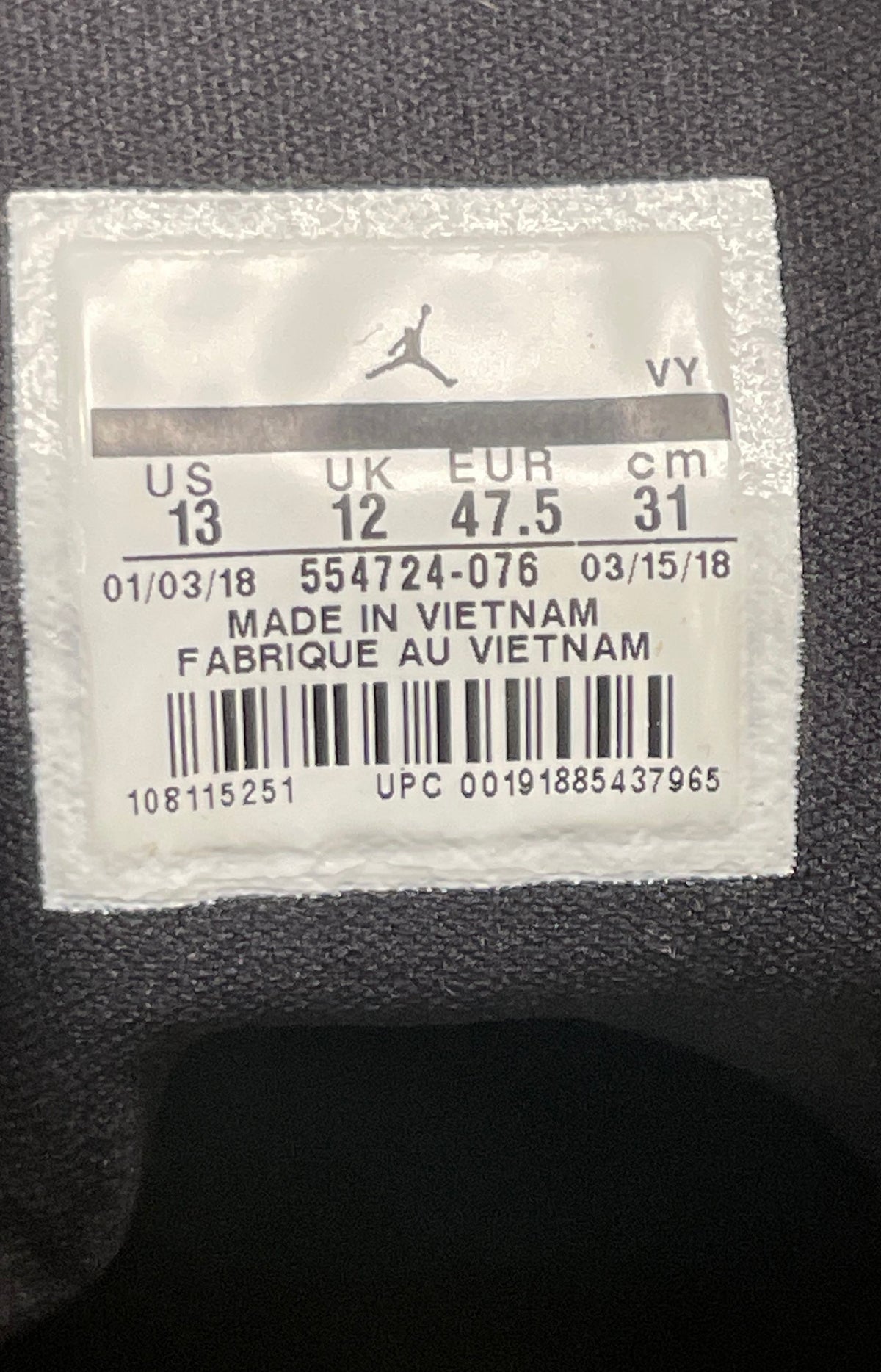 Nike Air Jordan 1 Mid Black University Red Sneakers Size 13