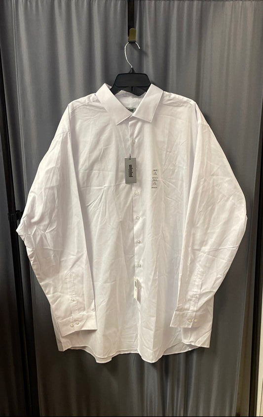 Unlisted Men's White Tall Fit Dress Shirt Long Sleeve NWT Size 19 37/38