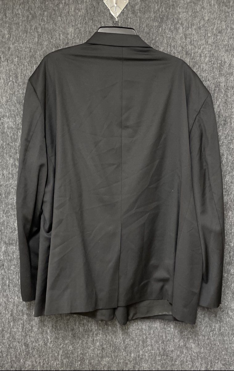 Stafford Men's Black 100% Wool Performance 2-Button Blazer Sport Coat Sz 52 R