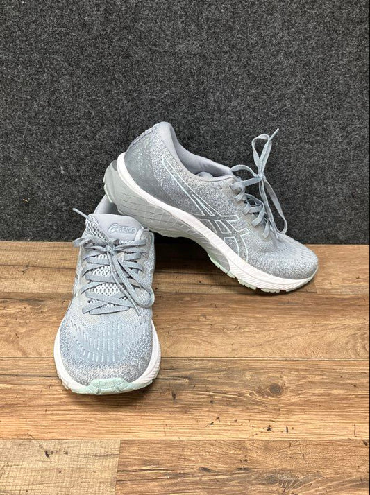 Asics GT 2000 9 Knit Piedmont Grey Silver Women's Running Shoes Size 9