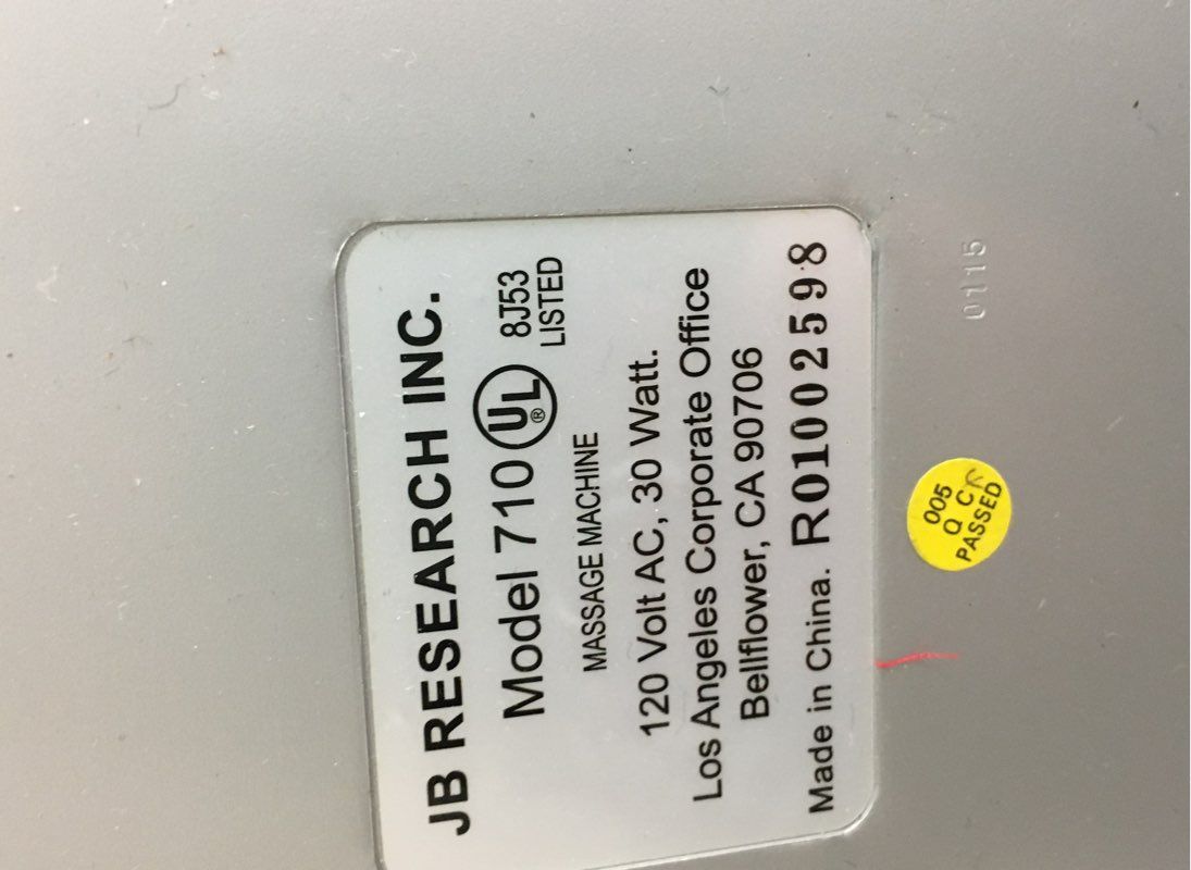 JB Research Swirl & Soothe Model 710 Electric Foot Massager Silver