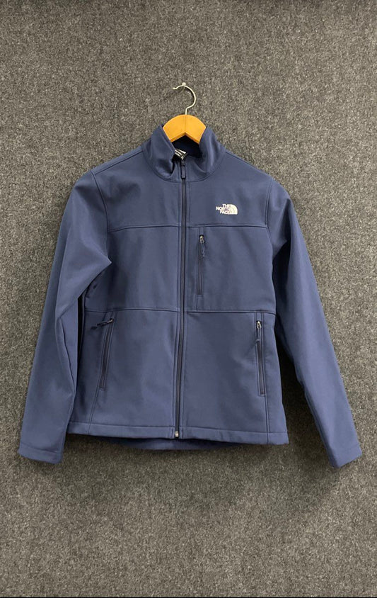 The North Face Women's Blue Apex Bionic Softshell Full Zip Jacket Sz M