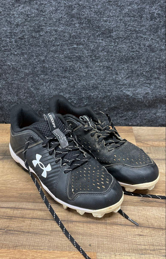 Under Armour Leadoff Low RM Black White Baseball Cleats Men's Size 8