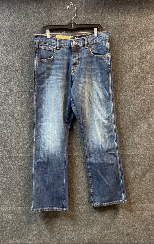 Wrangler Retro Men's Relaxed Boot Blue Stretch Denim Jeans Size 32x32 NWT