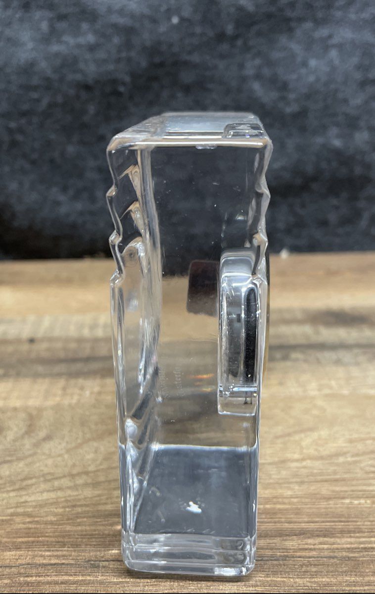 Marquis by Waterford Artesia Crystal Cube Desk Clock Vintage