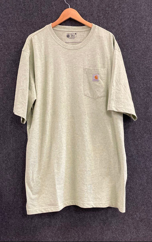 Carhartt Men's Sage Green Heather Loose Fit Pocket T-Shirt Sz 2XL Tall