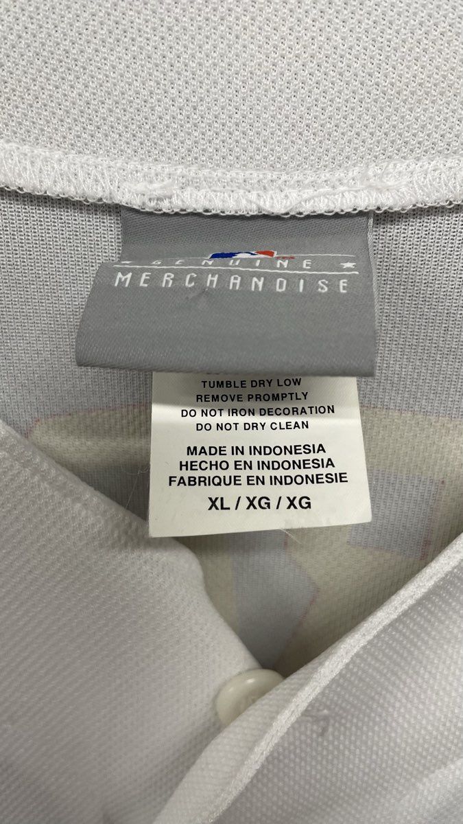 MLB Genuine Merchandise Washington Nationals Harper #34 Jersey White Blue Mens