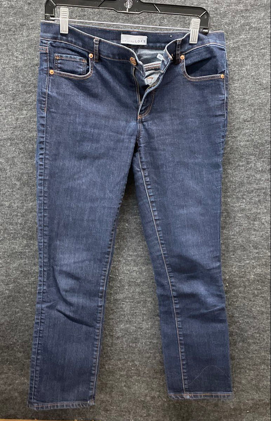 Loft Ann Taylor Women's Blue Denim Made and Loved Slim Fit Jeans Sz 28/6