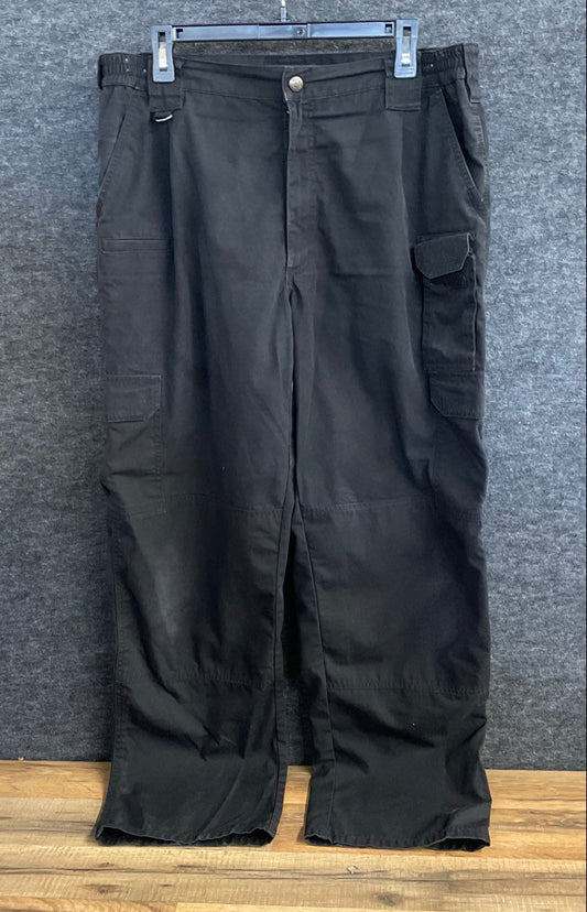 5.11 Tactical Men's Black Cargo Pants Ripstop Utility Work Trousers 36x32