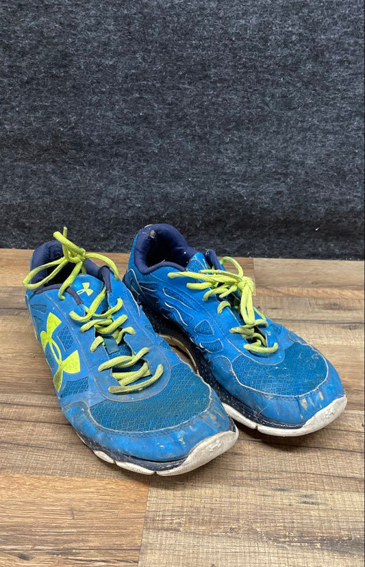 Under Armour Micro G Speed Swift Blue Neon Running Shoes Men's Size 10.5