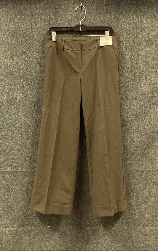 New York & Company Women's Brown High Rise Wide Leg Hudson Pants NWT Size 6P