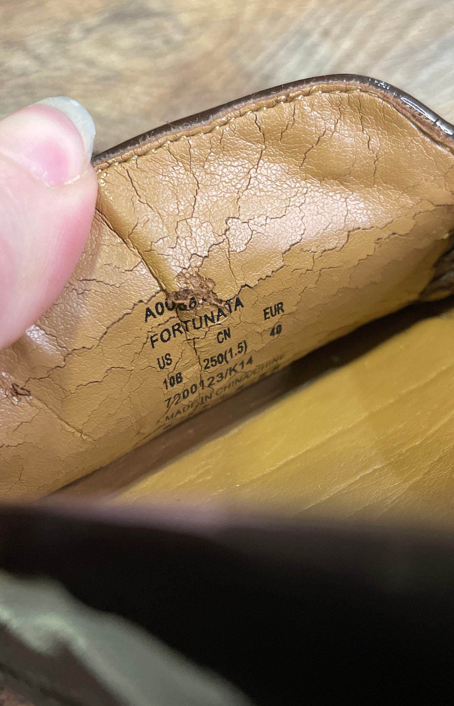 Coach Fortunata Khaki Brown Signature Canvas Patent Leather Loafers Size 10B