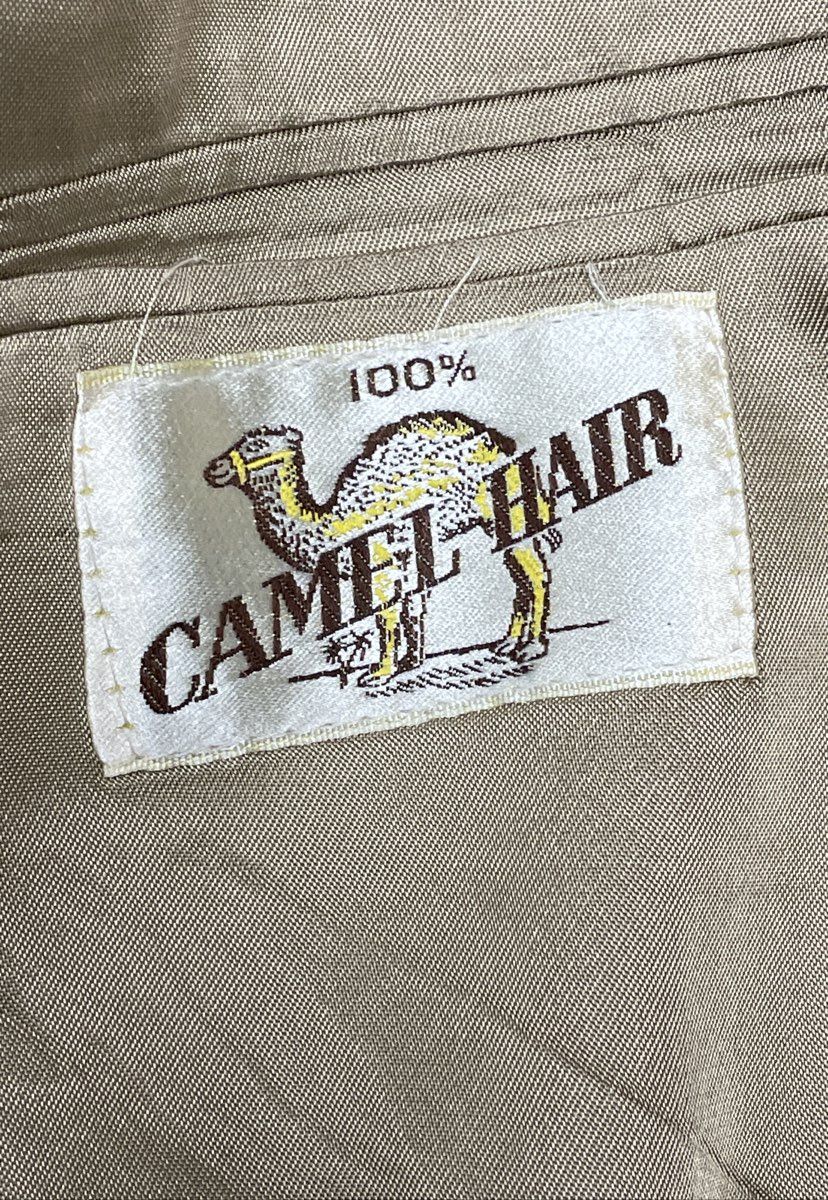 Hunt Valley Men's Vintage 70s Camel Hair Blazer Sport Coat Tan