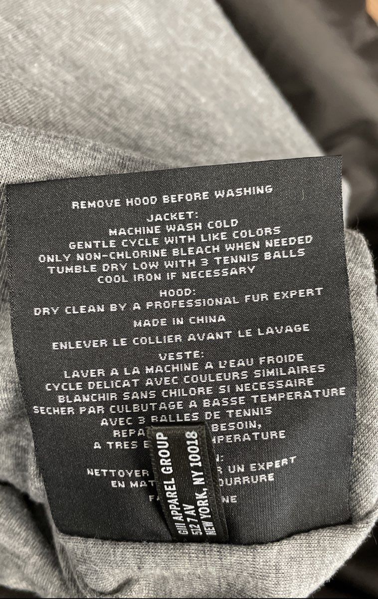 Marc New York Women's Gray Quilted Puffer Coat Fur Trim Hooded Jacket Size M
