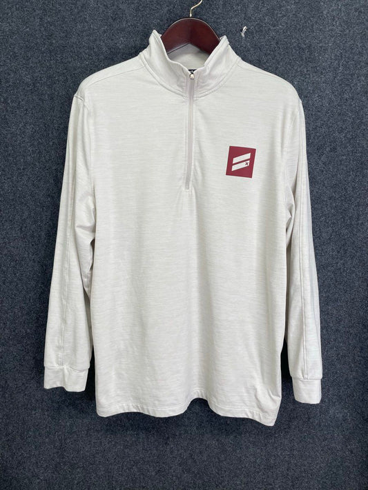 Hurley Unisex Beige Bootcamp Athletic 1/4 Zip Pullover Sz L