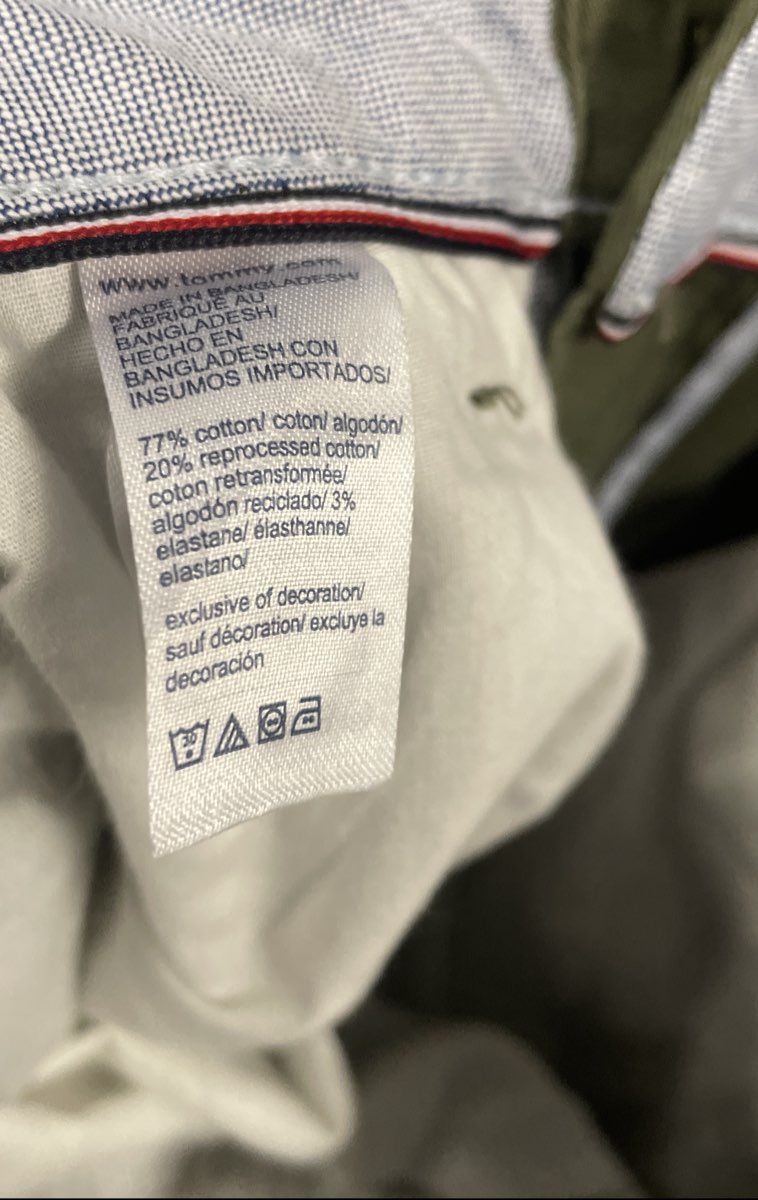 Tommy Hilfiger Men's Olive Green Flex Straight Leg Chinos Pants NWT 31x32