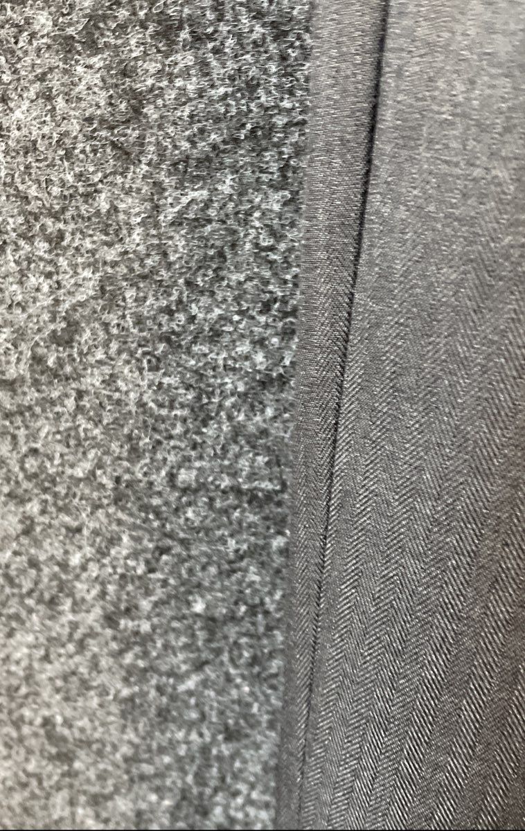 Perry Ellis Portfolio Men's Gray Flat Front Herringbone Dress Pants Sz 32x32