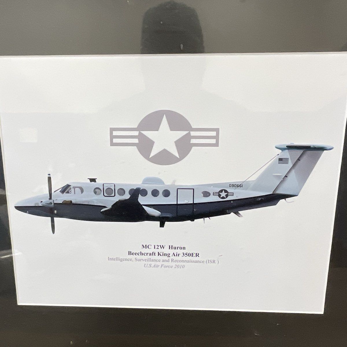U.S. Air Force 2010 Framed Print MC 12W Huron Beechcraft King Air 350ER (ISR)