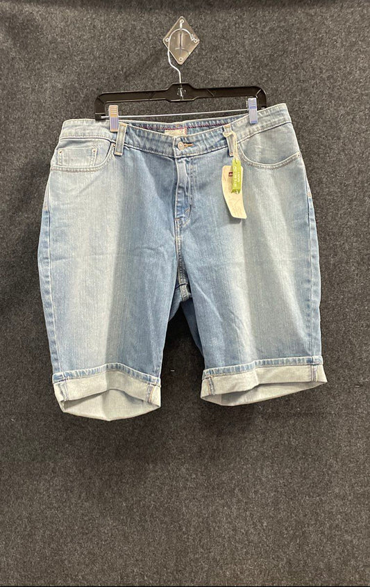 Levi's Women's 515 Regular Fit Jean Shorts Blue Cuffed Size 20 NWT