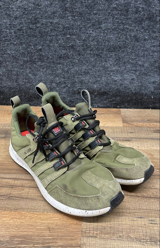 Adidas SL Loop Runner Olive Green Speckled Men's Sneakers Size 11