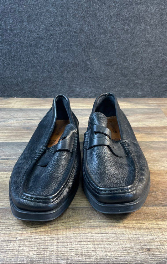 Florsheim Jasper Black Tumbled Leather Penny Loafer Men's Size 12