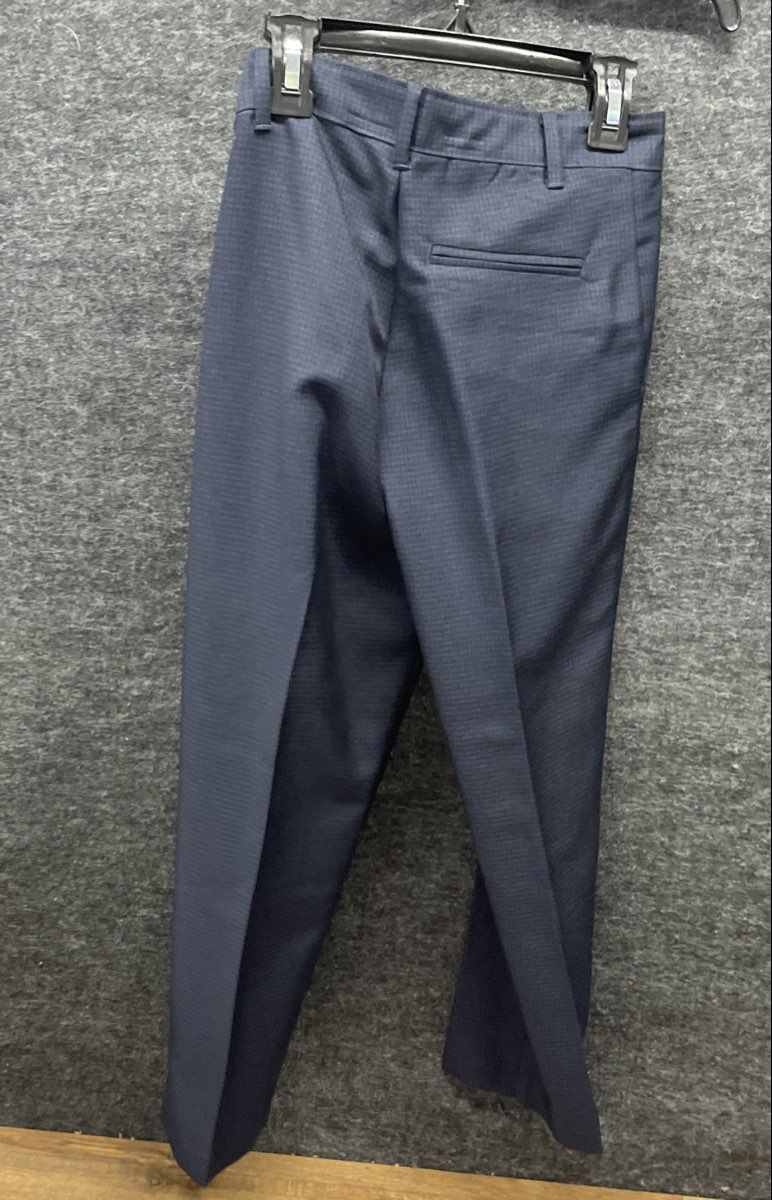 IZOD Boys 4-Piece Suit Set Navy Blue Pink Plaid Shirt Vest Pants Bow Tie Sz 8