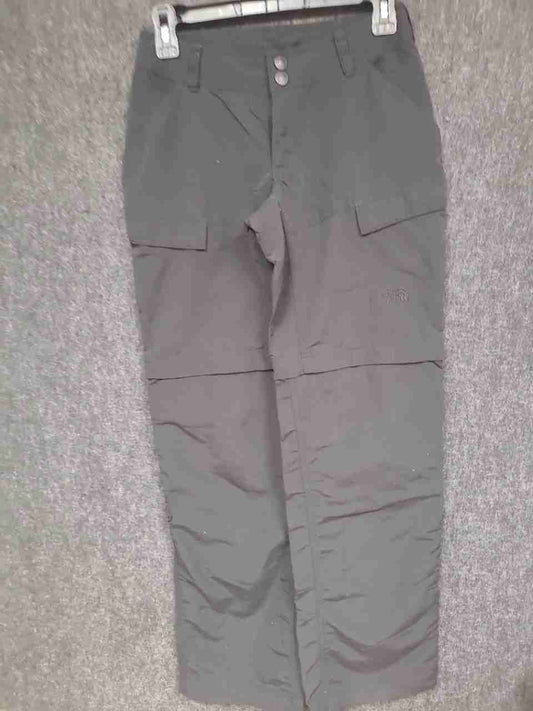 The North Face Women's Gray Convertible Hiking Cargo Zip Off Pants Size 0