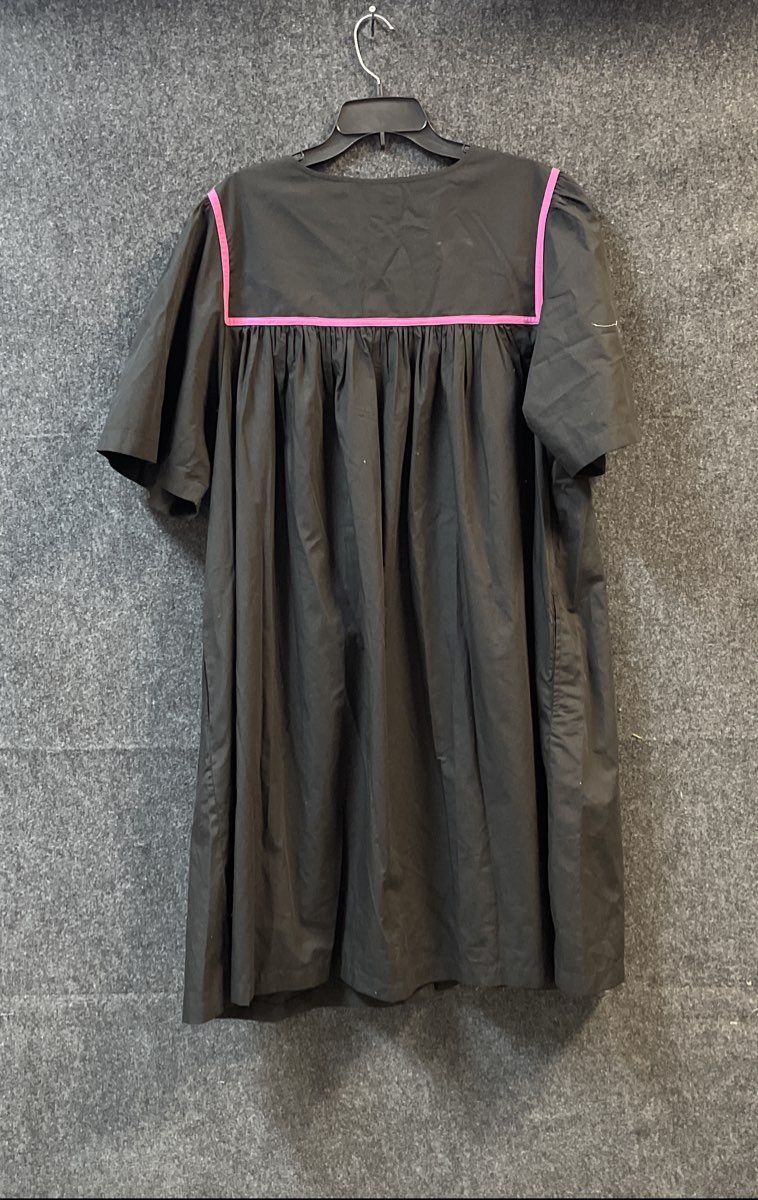 Go Softly Patio Women's Black Embroidered Beaded Zip Front Dress Sz XL NWT