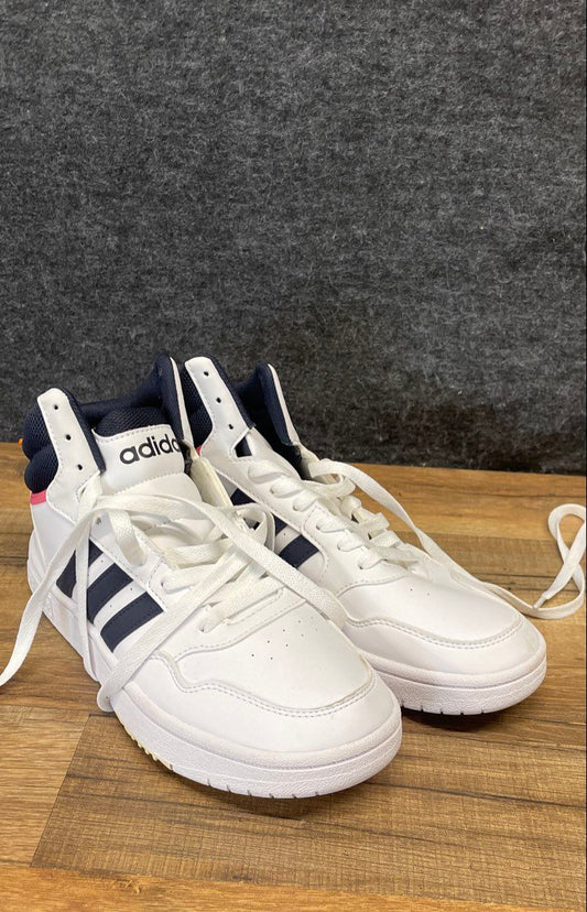 Adidas Hoops 3.0 Mid Classic Vintage White Navy Red Sneakers Size 7.5