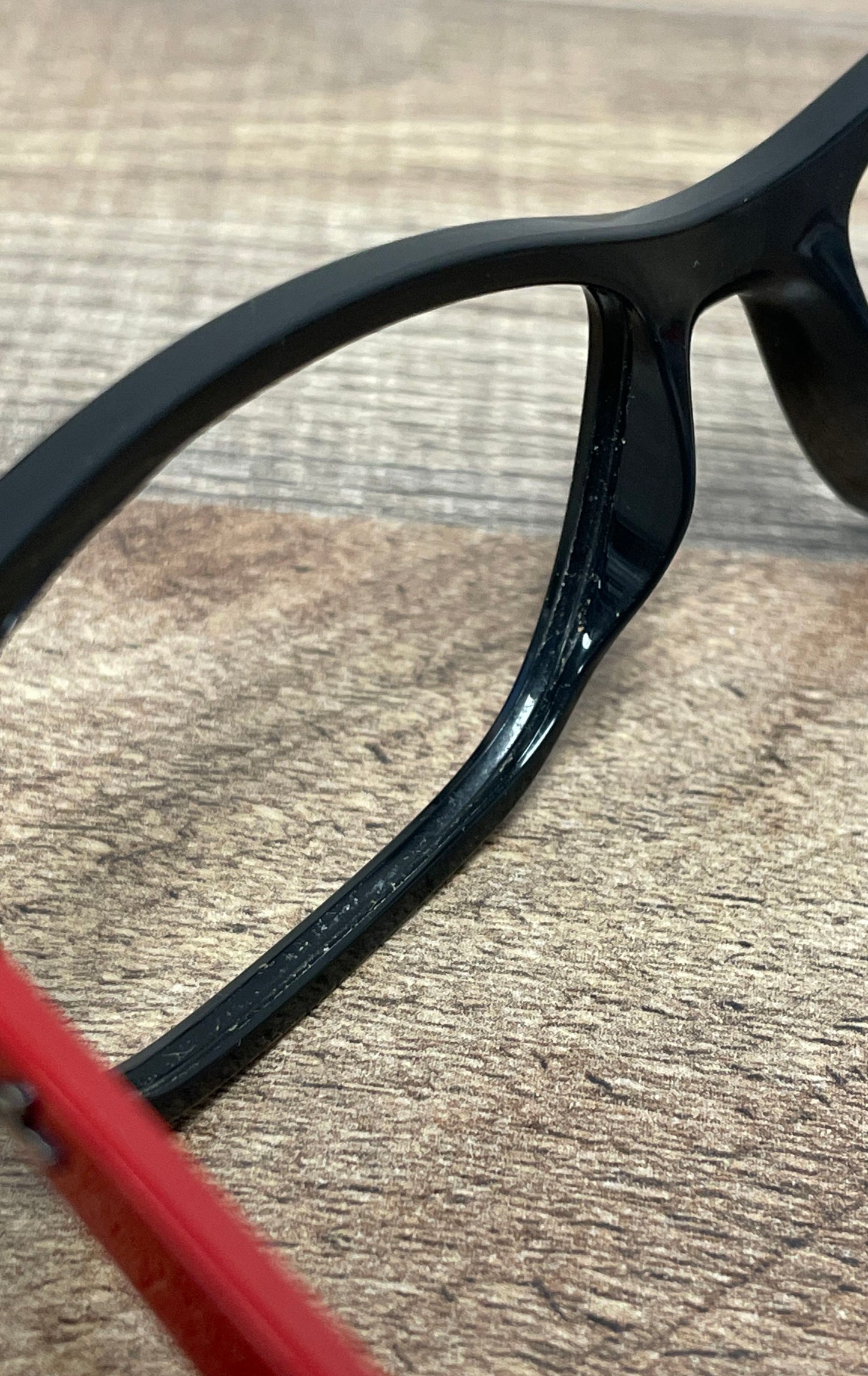 Ray Ban Unisex RB7047 2475 Eyeglass Frames Black Red Two-Tone 54-17-140