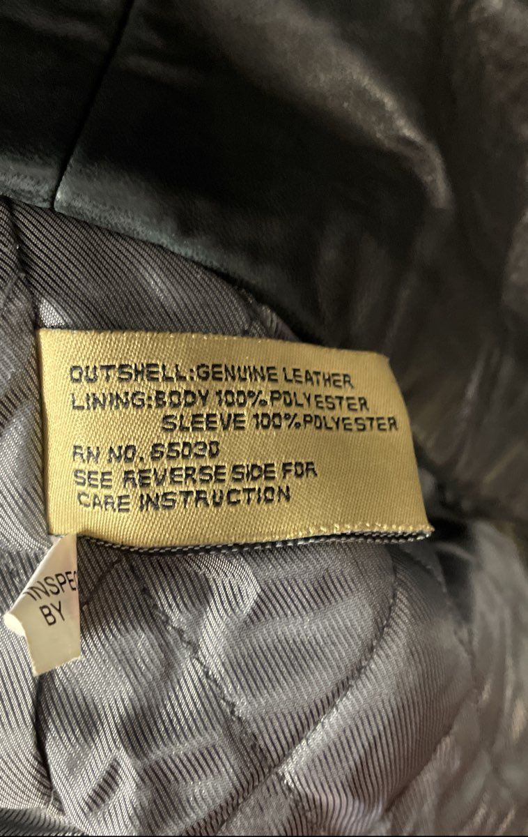 Vintage Y2K Boston Harbour Men's Black Genuine Leather Zip Jacket Quilted Sz XL