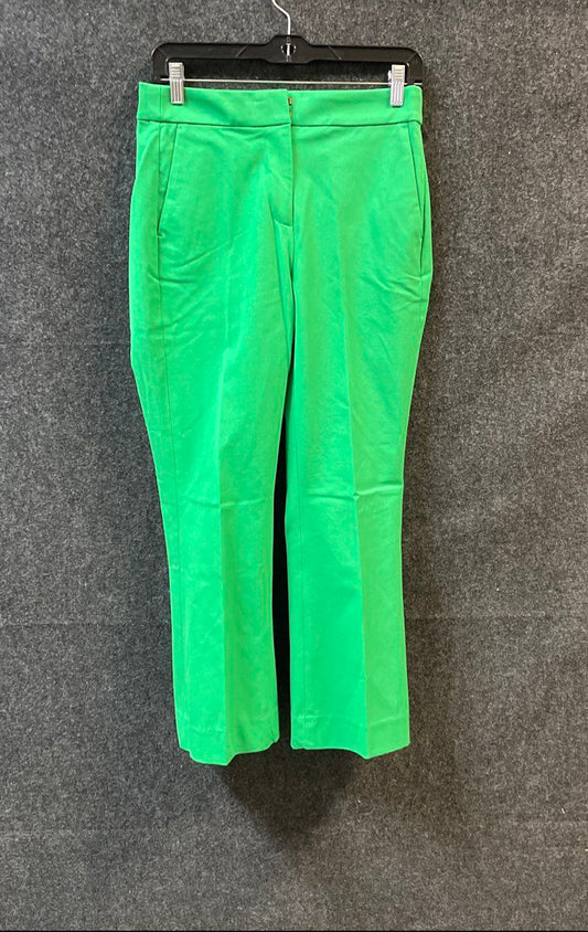 J.Crew Women's Kelsey Pant Green Cropped Ankle Trousers Sz 2 NWT
