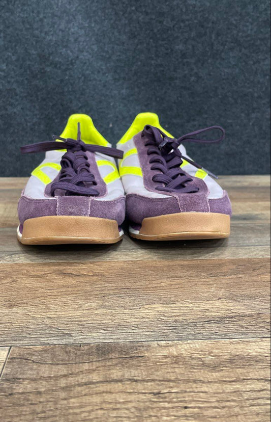 Tretorn Rawlins 2 Purple Neon Green Lifestyle Sneakers Women's Size 8