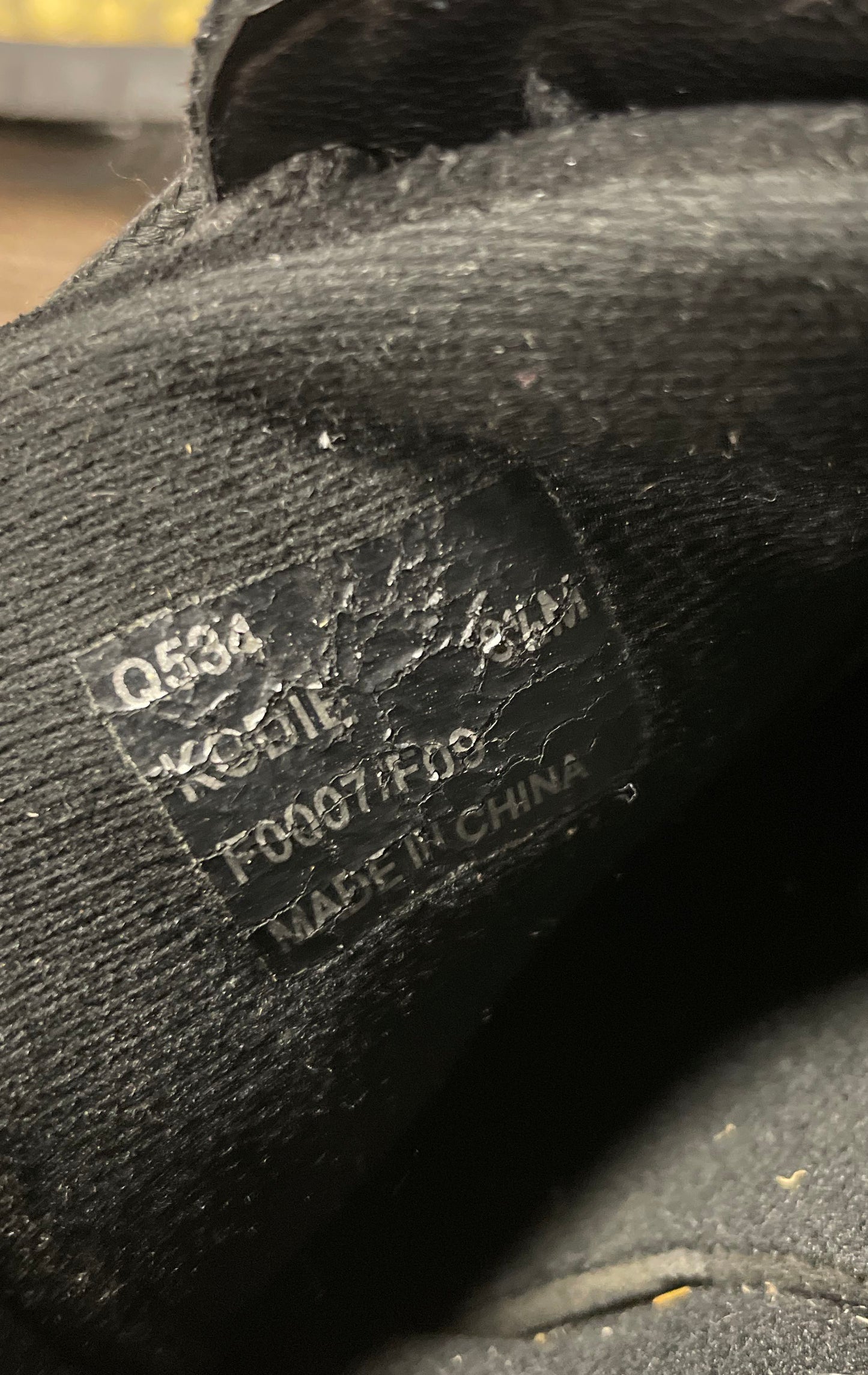 Coach Kodie Q534 Black Snakeskin Monogram C Logo Sneakers Womens Size 9M