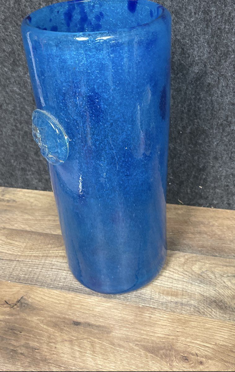 Hand Blown Art Glass Vase